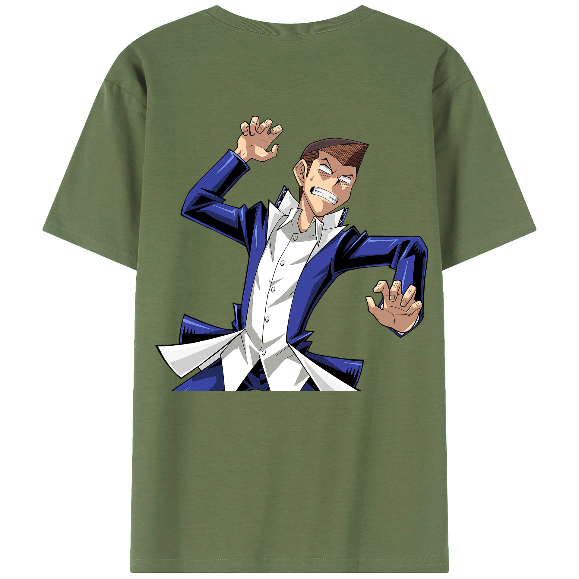 （画像用） 遊☆戯☆王 Yu-Gi-Oh! 綿100％ メンズ半袖Tシャツ（バックプリント） 通気性